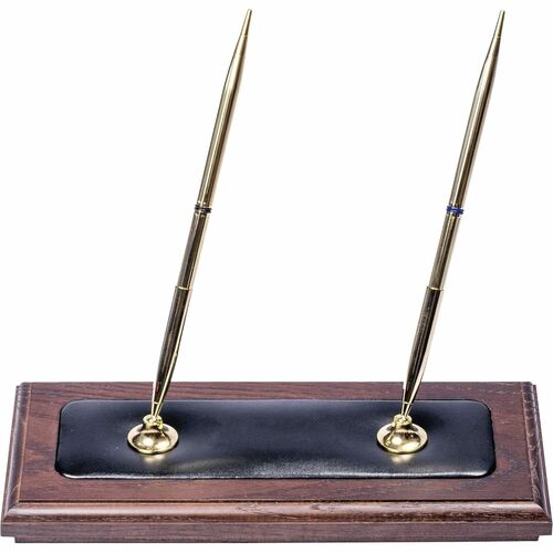 Stand, Pen, Leather, Walnut