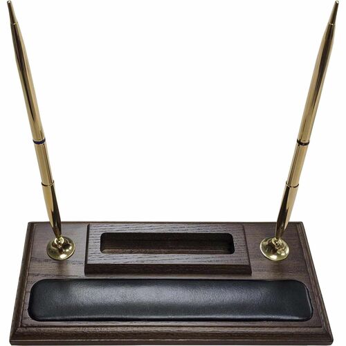 Stand, Pen, Leather, Walnut