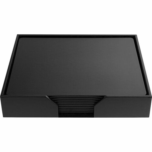 Conference Room Set, Pads, 11 Pc, 18-1/10" x 15-2/5" x 4", Black