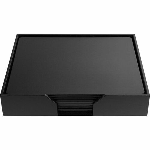 Conference Room Set, Pads, 11 Pc, 21-1/10" x 17-2/5" x 4", Black