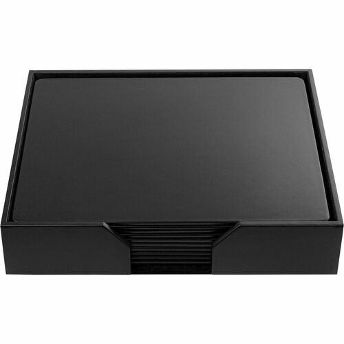Conference Room Set, Pads, 11 Pc, 21-1/10" x 17-2/5" x 4", Black