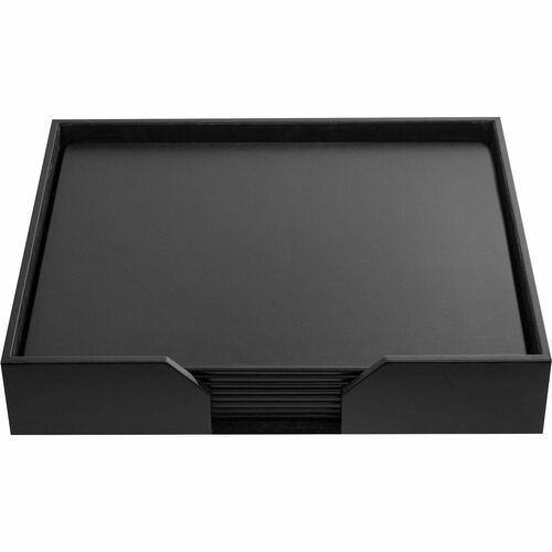 Conference Room Set, Pads, 9 Pc, 21-1/10" x 17-2/5" x 4", Black
