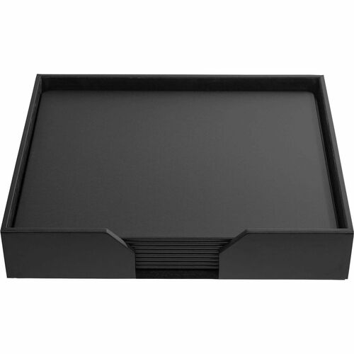 Conference Room Set, Pads, 9 Pc, 21-1/10" x 17-2/5" x 4", Black