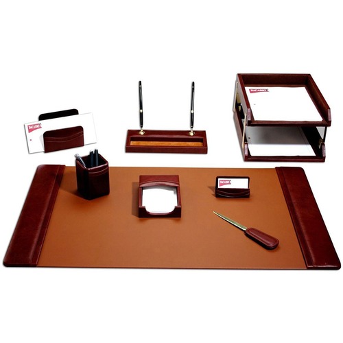 Desk Set, 10 pc Mocha, 34-3/4" x 20-3/4" x 5-2/5", BN