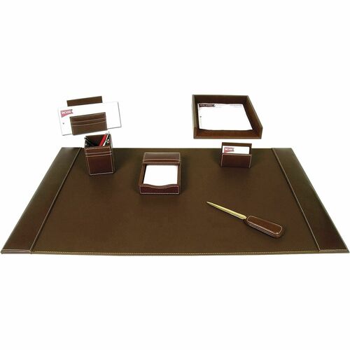 Desk Set, 7 Pc, Rustic, 34-3/4" x 20-3/4" x 5-2/5", BN