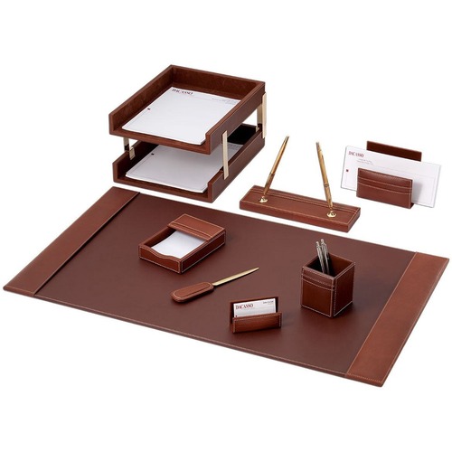 Desk Set, 10 Pc, Rustic, 34-3/4" x 20-3/4" x 5-2/5", BN