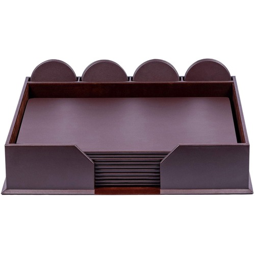 Conference Room Set, Rnd Coasters, 23 Pc, 18-1/4" x 16-1/2" x 4", BN