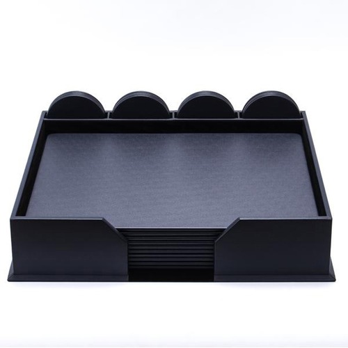 Conference Room Set, Rnd Coasters, 23 PC, 18-1/4" x 16-1/2" x 4", NY