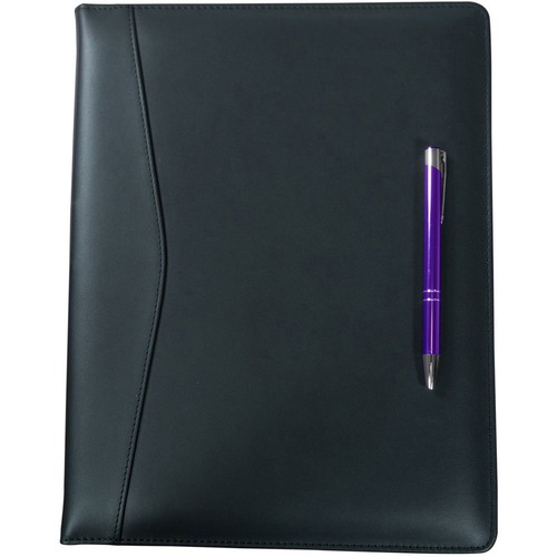 Portfolio, Letter, Zip, 10-1/4"x13-1/2"x1", Black
