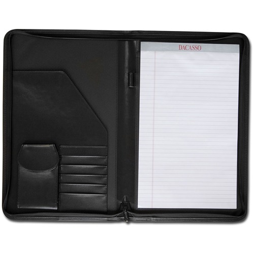 Portfolio, Legal, Zip, 10-1/4" x 16-1/4" x 1", Black