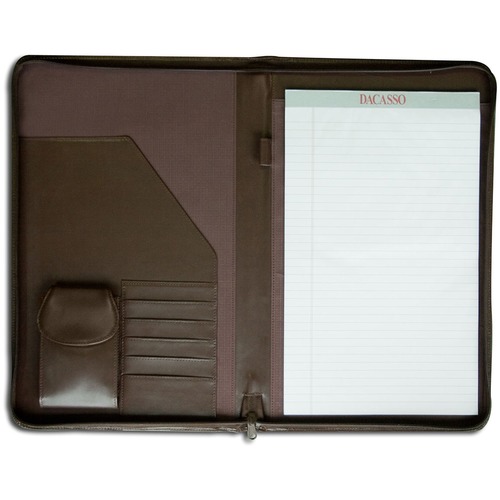 Portfolio, Legal, Zip, 10-1/4" x 16-1/4" x 1", Brown
