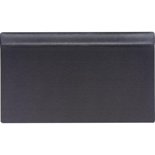 Desk Pad, With Top-Rail, 20"Wx34"Lx1/2"H, Black