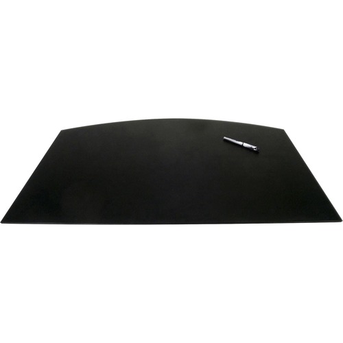 Desk Mat, Arched, No Rails, 34" x 24" x 1/4", Black
