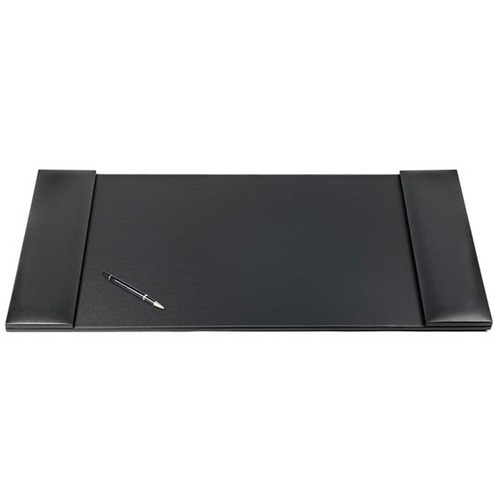 Desk Mat, With Folding Side Rails, 34" x 20" x 1", Black