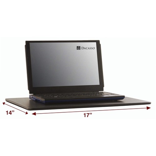 Lap Desk, 17" x 14" x 1/4", Black