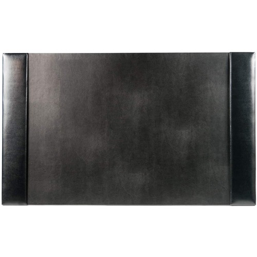 Desk Pad, Leather, 30"x18"x1/2", Black