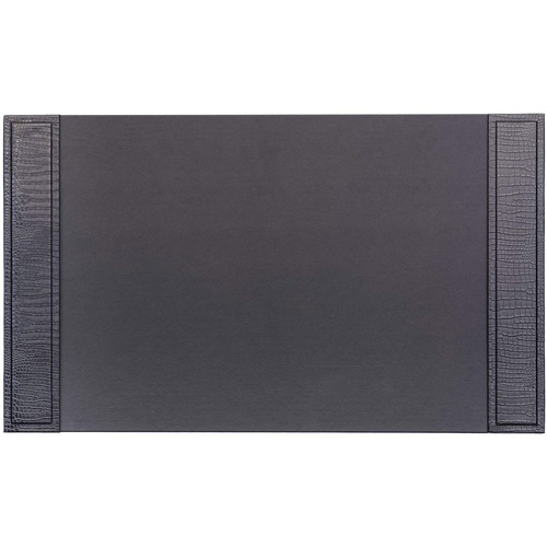Desk Pad, Crocodile, 34" x 20" x 1/2", Black
