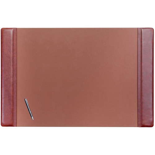 Desk Pad, With Side-Rail, 24"Wx38"Lx3/5"H, Mocha
