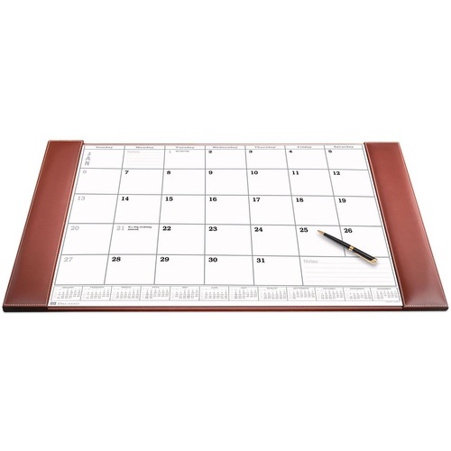 Desk Pad, W/ Calendar Insert, Rustic, 34" x 20" x 1/2", BN