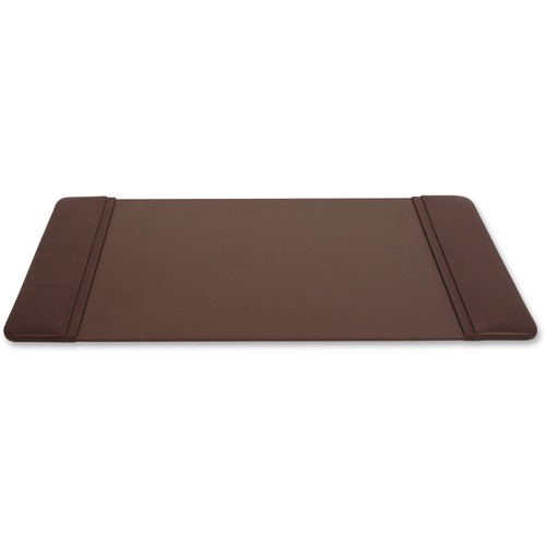 Desk Pad, With Side-Rail, 14"Wx22"Lx3/5"H, Chocolate Brown