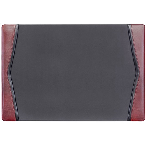 Desk Pad, With Side-Rail, 17-1/4"Wx25-1/2"Lx1/2"H, Burgundy