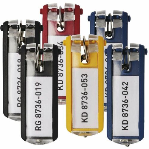 Tags, Key, Black 6/PK