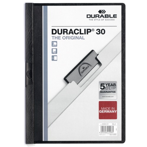 Cover, Report, Duraclip, 30 Shore, Black