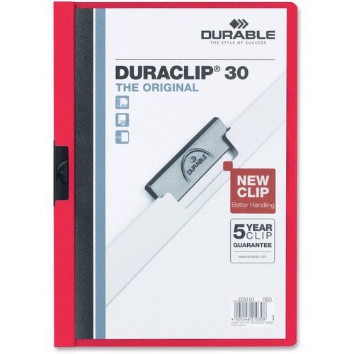 Cover, Report, Duraclip, 30 Shore, Red 25/BX