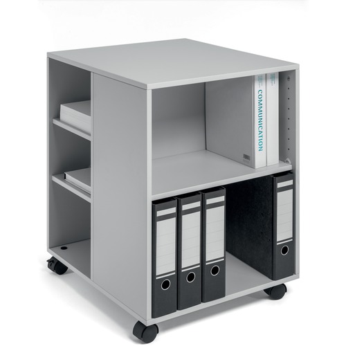 Trolley, 3 Shelves, 132 Pound Capacity, Gray