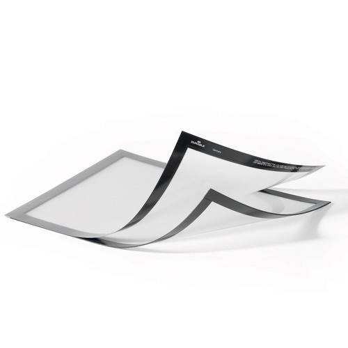 Holder, Magnetic, Post Sign, 8.5x11, Silver 2/PK