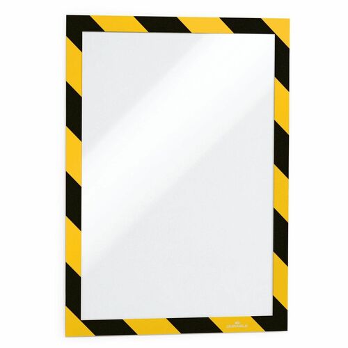 Self Adhesive Frame, Letter, Yellow/Black 2/PK