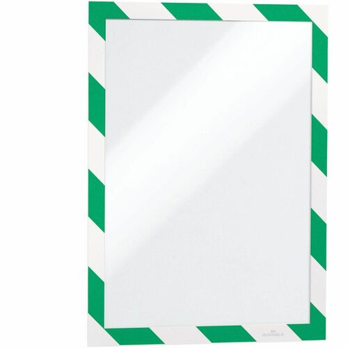 Self Adhesive Frame, Letter, Green/White 2/PK