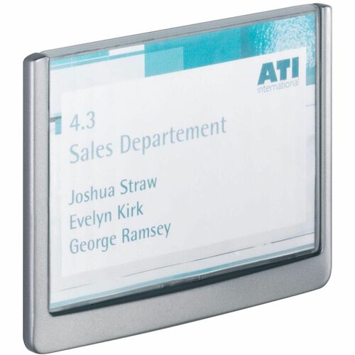 Click Sign Holder, 4-1/8" x 5-7/8" x 1/2", Black