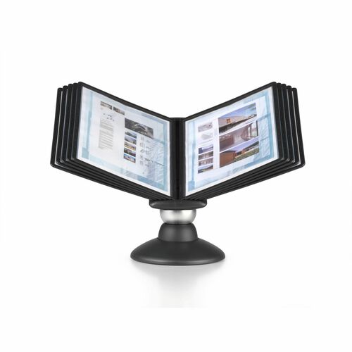 Rack, Display, 10 Panel, Desk, Black
