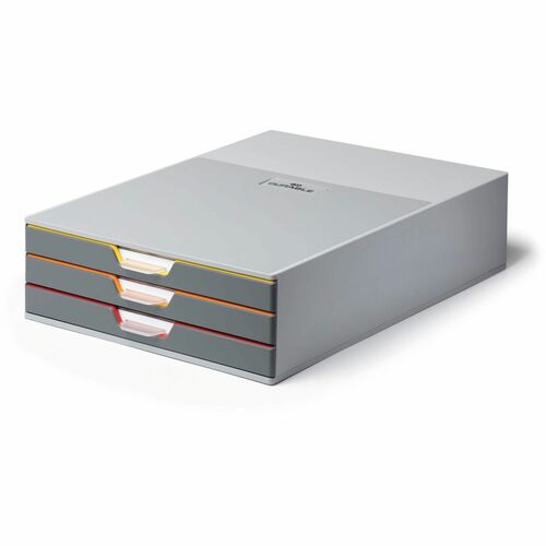 Organizer, 3 Drawer, 11" Wx 14" Dx 3-3/4" H, Multi