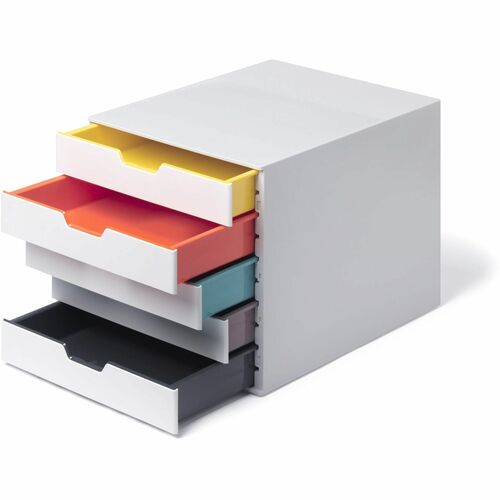 Drawer Box, White Drawers, 11-1/2"Wx14"Dx11"H, Multi