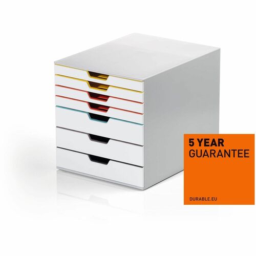 Drawer, Varicolor, 7, White