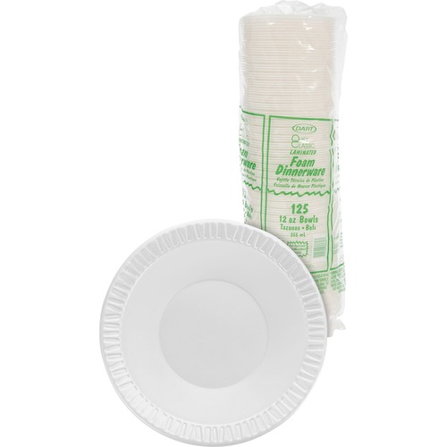 Bowl, Foam, White, 10-12 Oz. 125/PK
