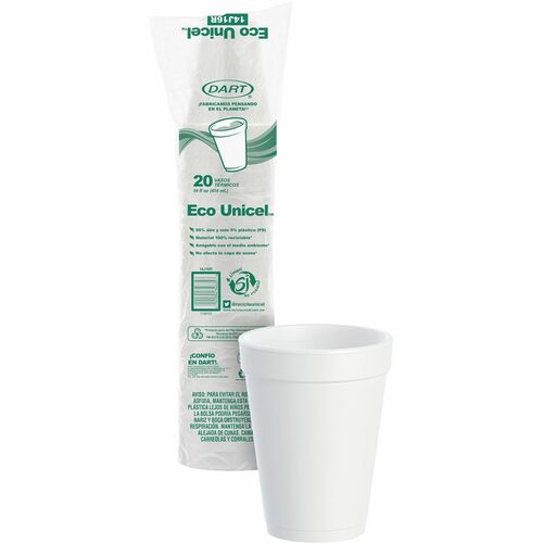 Cup, Foam, 14 Oz, White, 20/PK 40/CT