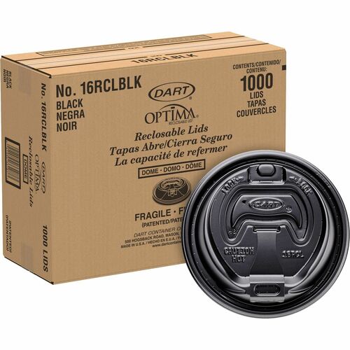 Lid, Reclosable, 12 Ounce & 16 Ounce 1000/CT