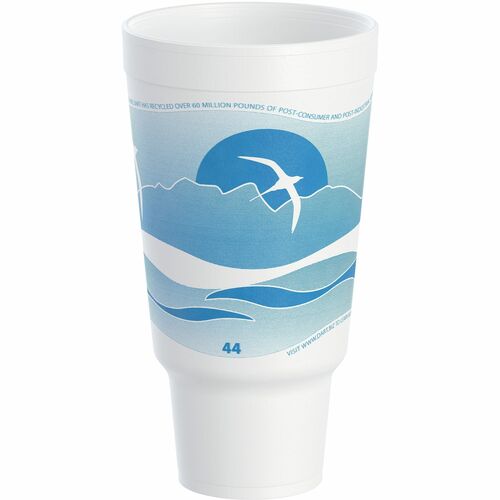 Cup, 44 Oz EPS Foam Pedestal, 15/PK 20/CT