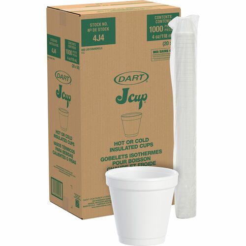 Cup, 4 Oz, Foam, White, 20/PK 50/CT