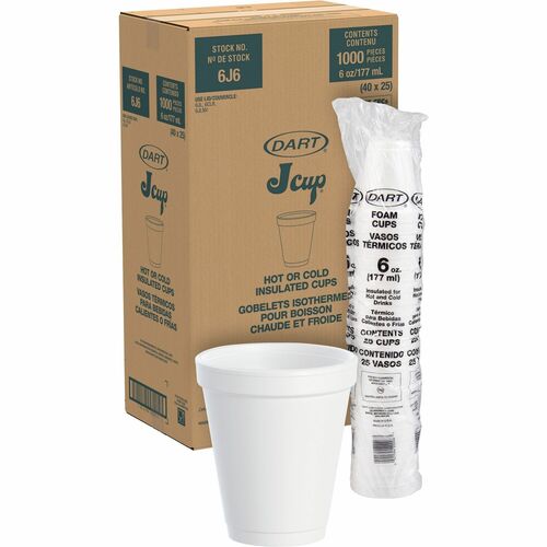Cup, Foam, 6 Oz., 25/Pk 40/CT