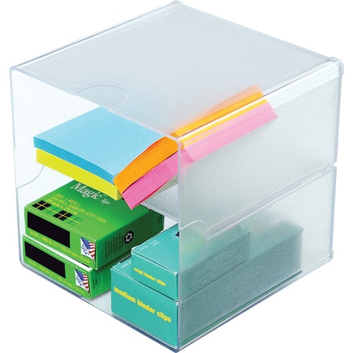 Organizer, Cube, With Clips, Clear