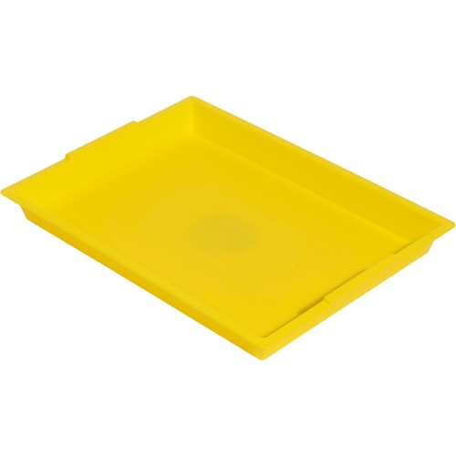 Tray, Finger, Paint, Yellow