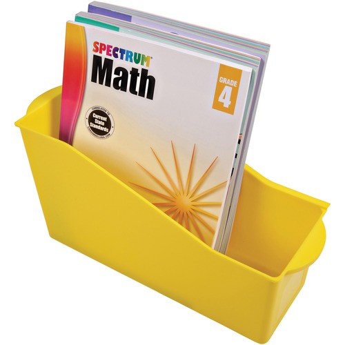 Book, Bin, Yellow