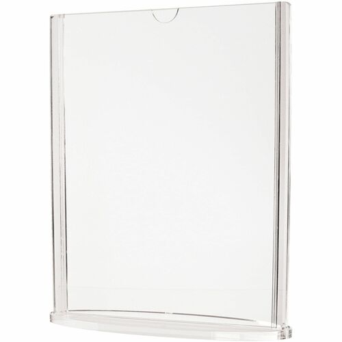 Signholder, 5 X 7, Clear, Oval Base