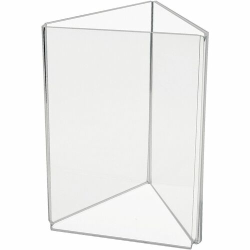Signholder, 4x6, 3 Sided, Clear