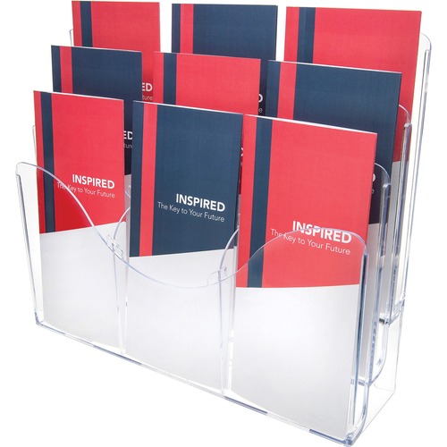 Rack Organizer/Literature Holder, Clear