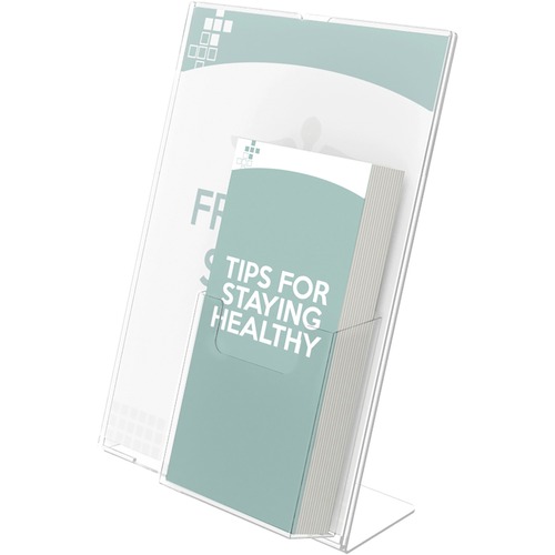 Holder, 8 1/2 x 11 White Leaflet Poc